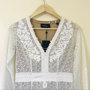 THE KOOPLES Guipure Embroidered Ecru Dress